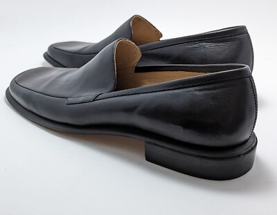 BCBGMaxazria Mens Slip On Leather Loafers Shoes 11 BCBG Maxazria Made in Brazil Black Mens Horsebit Loafers Sz  main image 2