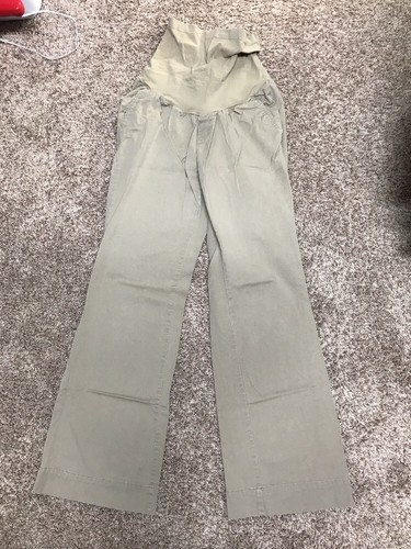 maternity khaki pants, oh baby by motherhood, front and back