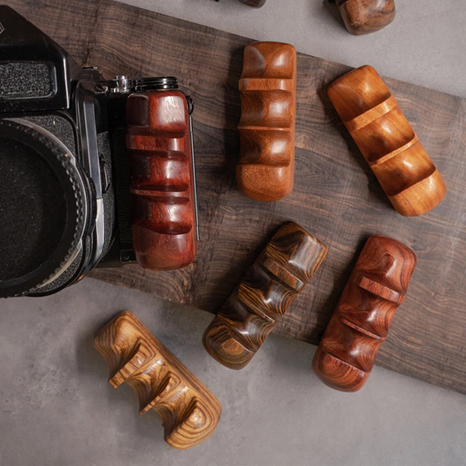 NUEVA empuñadura de madera para cámara para Pentax 67 6 X 7 6*7 soporte de mango derecho 2025 Foto 3 de 4