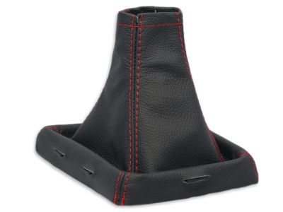 Soufflet De Levier De Vitesses Aerzetix - Cuir Noir Synthétique - Compatible Opel Vectra C (2002-2009) Et Signum (2002-2009)