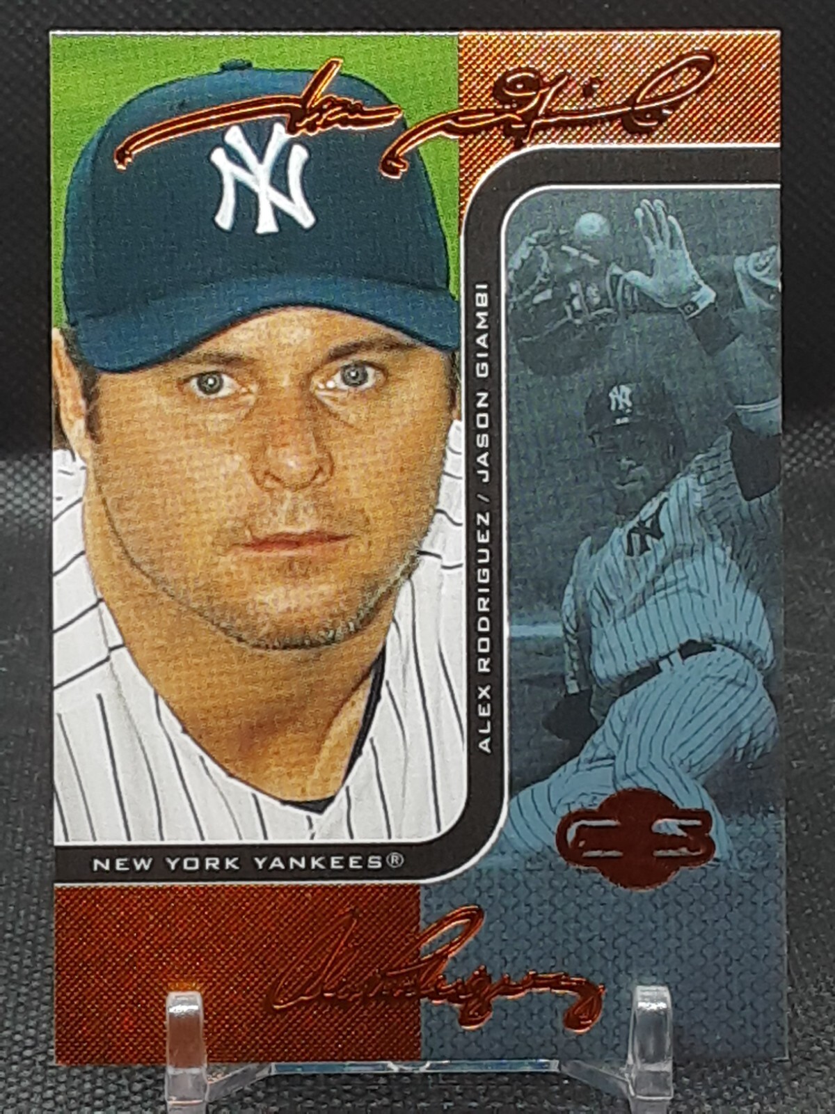 JASON GIAMBI / ALEX RODRIGUEZ 2006 TOPPS CO-SIGNERS BLUE #67/125 YANKEES D2