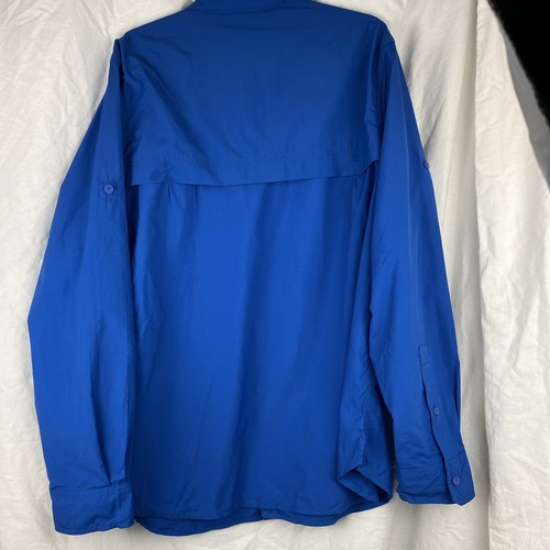 Alpine Design Tech Series Outdoor Blue Vented Long Sleeve Button Shirt - Mens XL - Picture 7 of 9