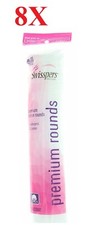 8X Swisspers Premium Products Hypoallergenic 100 Cotton Rounds, 100 count