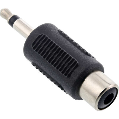 Audio Adapter 3,5mm Klinke Stecker auzf Cinch Buchse Mono Hifi - 1 Stück Inline