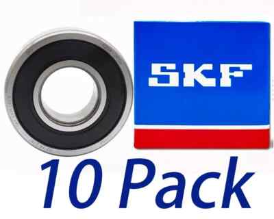 OEM GENUINE 10PACK SKF 6204-2RSH 20X47X14MM Double Rubber Seal Ball Bearings