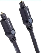 DIGITAL OPTICAL AUDIO CABLE 6ft tv sound Amazon Basics Toslink New