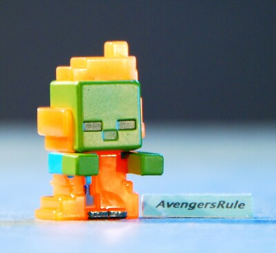 Mine Craft Collectible Mini Figures Dig In Series 3 Zombie in Flames