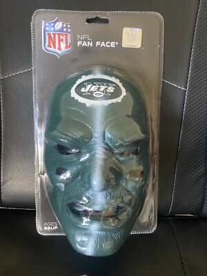 New York Jets FAN FACE Officially Licensed NFL Franklin Sports Fan Mask NY JETS