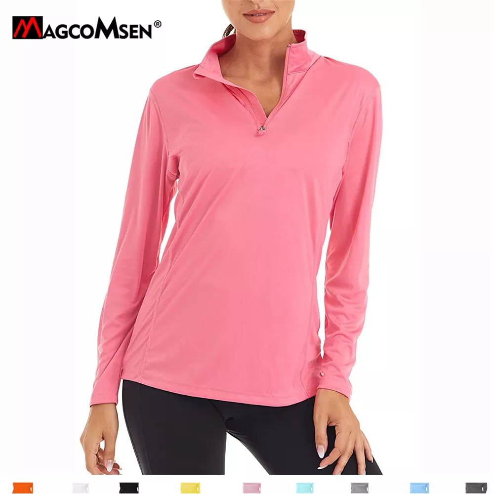 UPF 50+ Women's Sun/UV Protection Shirts Long Sleeve Working Golf Polo  T-shirts