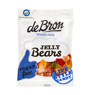 90g De Bron lifestyle Candy Jelly Bears Frucht Low Carb kalorienarm zuckerfrei