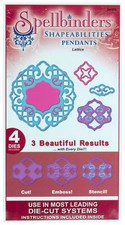 Spellbinders Shapeabilities PENDANTS LATTICE 4 DIES S4-210 NIP