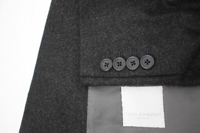 Thom Sweeney Sport coat Men s 44/46 Single Breasted Two Button Bespoke notch