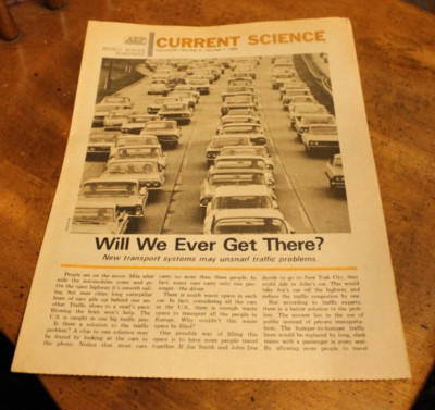 AEP Current Science ~ October 1, 1969 ~ Will We Ever Get There? Traffic