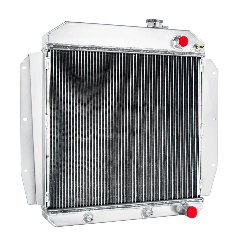 3 Row Aluminum Radiator For 1955-59,1956,1958 Chevy Pickup Truck 3.8L-5.3L V8. Foto 2 de 4
