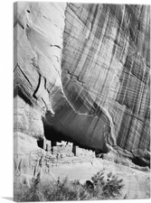 ARTCANVAS White House Ruin - Canyon de Chelly Canvas Art Print by Ansel Adams
