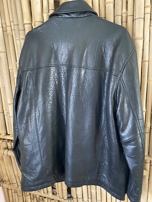 ジャケット・アウター 70s 80s CHEROKEE leather jacket Vintage Cherokee Men's Black Leather Jacket Size L Bomber Jacket