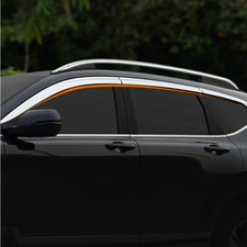 Sun Rain Guard For CRV 2017-2021 2018 2019 2020 Chrome Window Visor Vent Shades