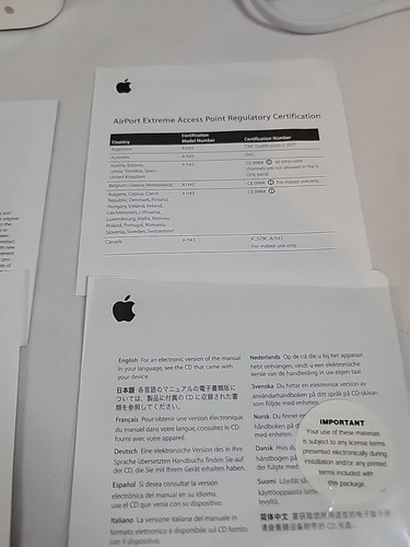 APPLE Wireless A1143 AirPort Express Wi-Fi Router Base Station Extreme - Picture 7 of 9