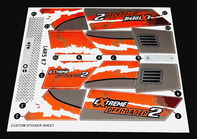 Custom Aufkleber für 8297 Replacement Sticker for 8297
