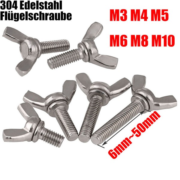 Viti A Battente M3 M4 M5 M6 M8 M10 Acciaio Inox A2 Vite A Battente Din 316 Vite-image