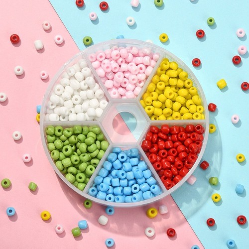 4mm BRIGHT multicoloured glass seed bead mix box - DIY craft jewellery making - Picture 5 of 5