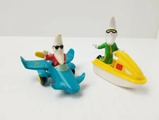 Lot of 2 1988 Vintage Mcdonald's Mac Tonight Moon Man Figurines Rare Ships Free