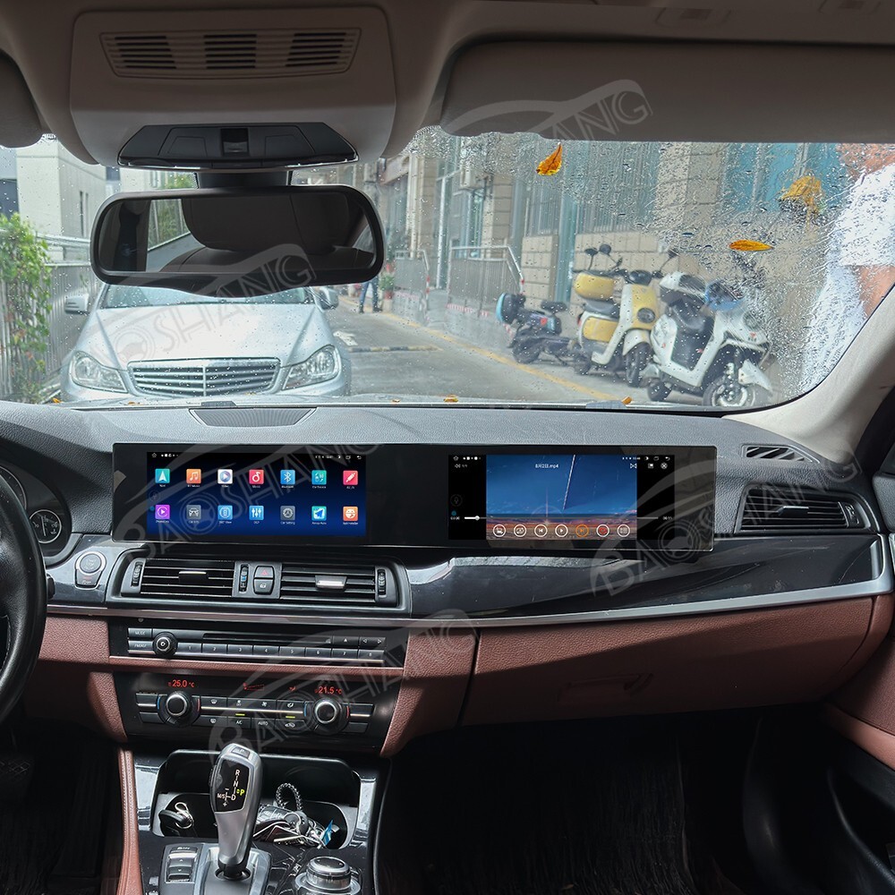 Dual Screen Android Car Radio Screen Headunit GPS For BMW 5 Series