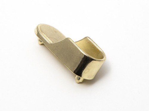 Latonado Barra Raíl Armario Ovalado Clavija Enchufe 45mm X 16mm Diá. Pack De 10