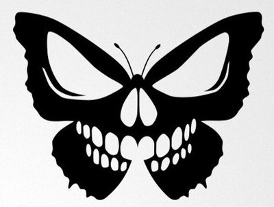 Free Free 164 Stencil Butterfly Skull Svg SVG PNG EPS DXF File