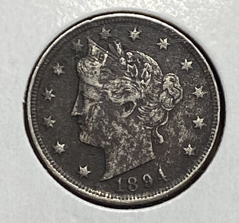 ^ 1894 Liberty "V" Nickel ^^ VERY FINE ^^       132  YRS OLD       4257