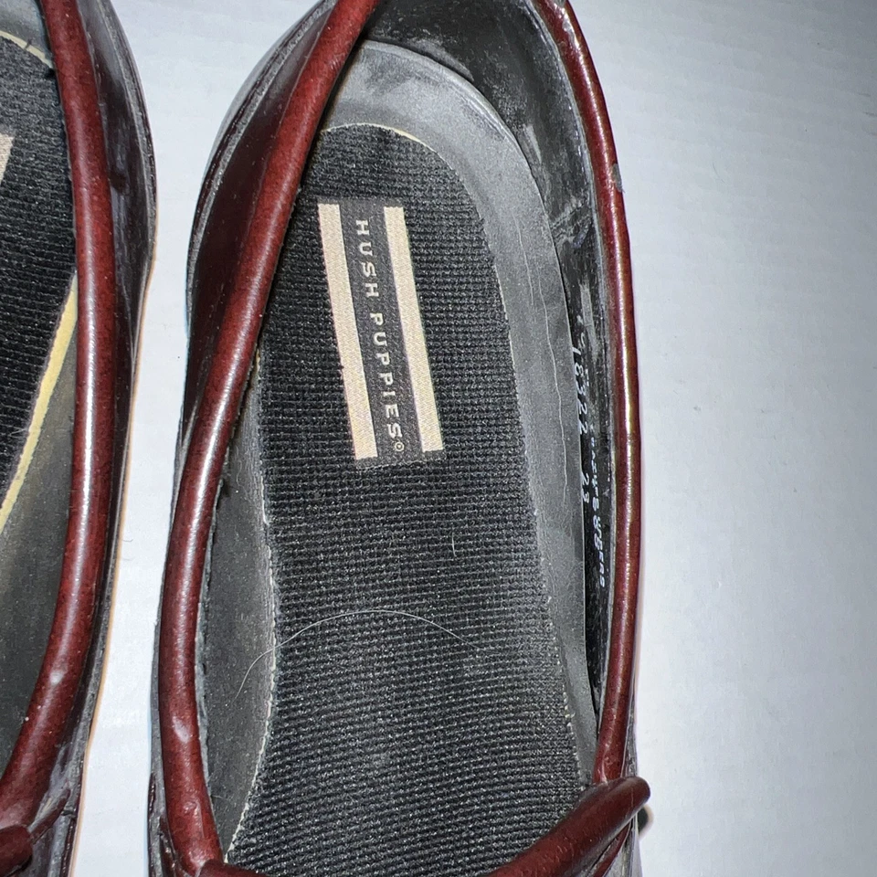 Zapatos Hush Puppies 10M Comfort Curve Cuero Borgoña Foto 4 de 4