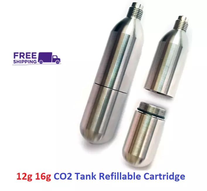 12g 16g CO2 Tank Refillable Cartridge Threaded Capsule