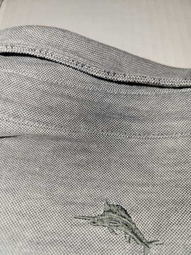 Tommy Bahama Polo Shirt Mens XL Gray Golf Tyocell Tencel Polyester Short Sleeve. - Picture 5 of 7