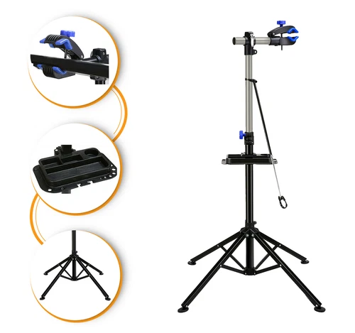 Bike Repair Stand Maintenance Station Adjustable Folding Mechanic Repair - Picture 5 of 11