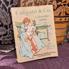 1904 Colgate & Co. Pocket Advertising Calendar Booklet - Great Graphics
