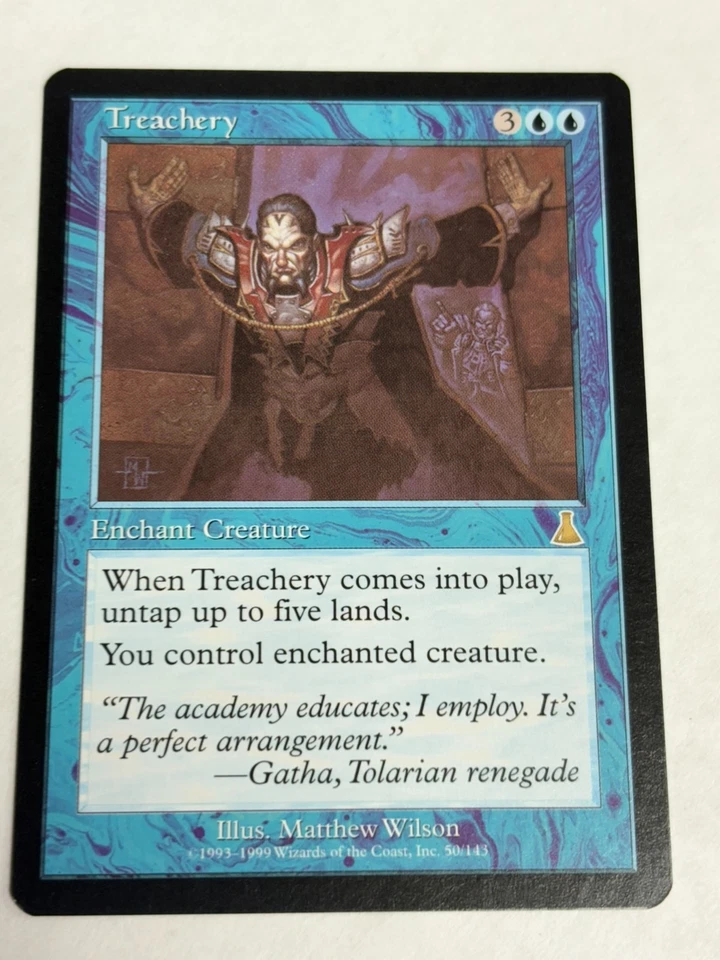 Treachery Urza's Destiny Regular NM Near Mint MTG Free Shipping! - Image 2 of 4