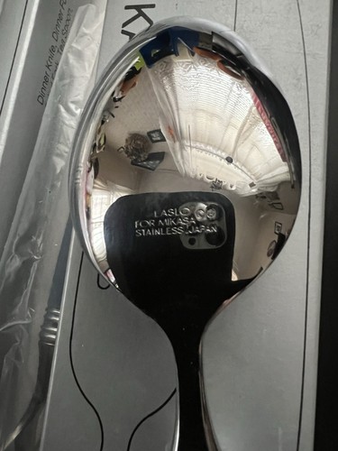 MIKASA CONTINENAL GREY G3171 RARE STAINLESS NEW IN BOX LARRY LASLO JAPAN - Picture 4 of 4