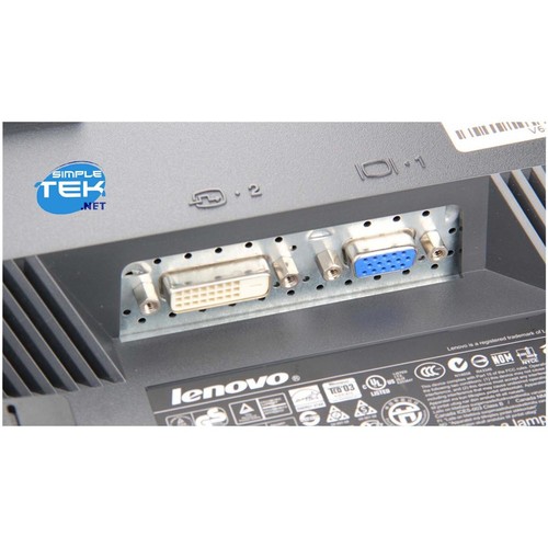 Lenovo L2440PWC Monitor 24" IPS 16:10 With USB Hub VGA DVI Refurbished Screen - Picture 5 of 5