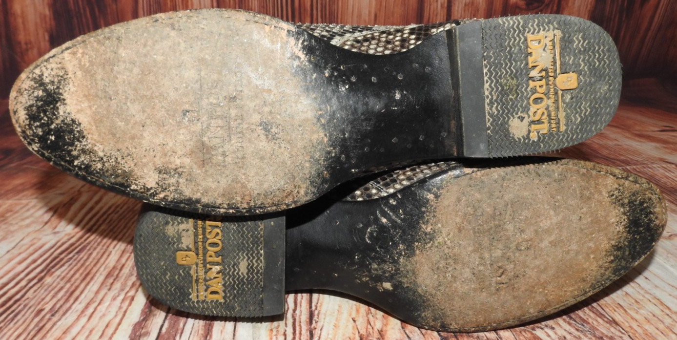 Dan Post Manning Python Snake Skin Leather Men’s … - image 8