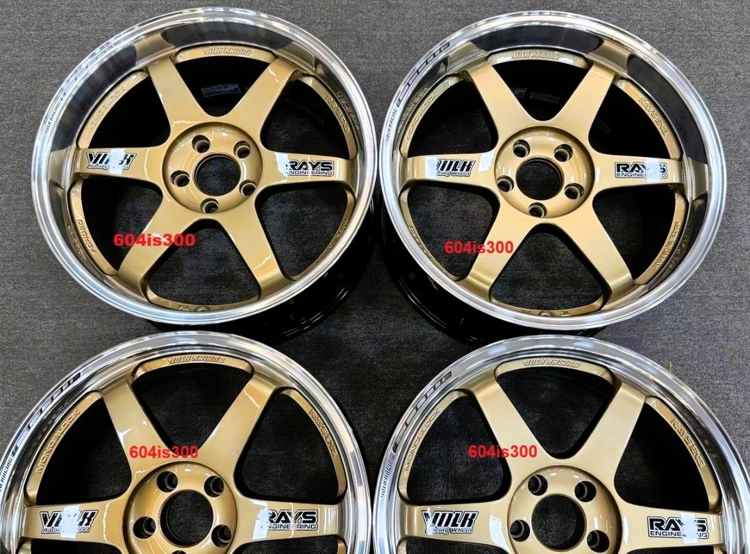 RAYS　VOLKRACING　TE37RT　PZERO Volk Racing Rays TE37 Top Secret Gold 19x8.5F 19x9.5R Supra 300zx