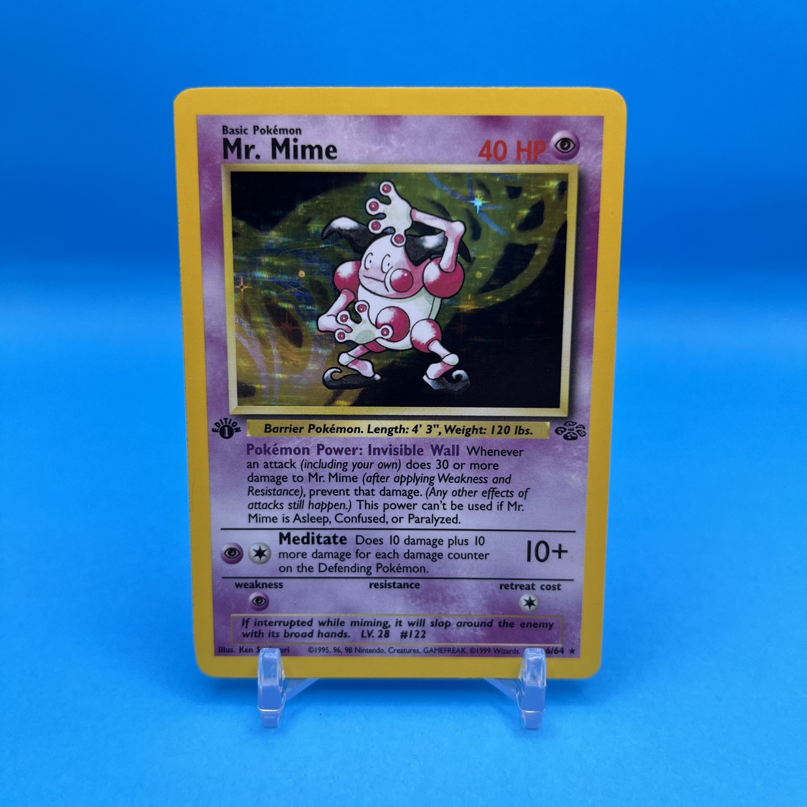 Mr. Mime Jungle 6/64 Holo First Edition | NM- WOTC Pokémon Card