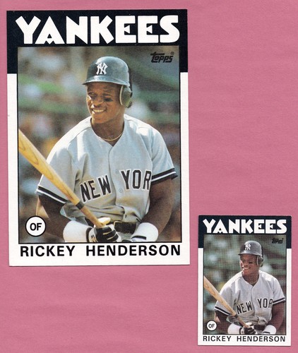 Rickey Henderson #30 1986 Topps Super card