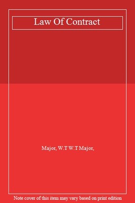 Law Of Contract,Major, W.T W.T Major,