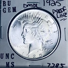 1925 P BU GEM PEACE SILVER DOLLAR UNC MS+++ U.S. MINT RARE COIN 7385