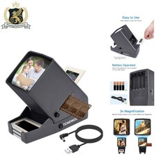 Compact LED 35mm Slide Viewer: User-Friendly Negative Scanner for Effortless Use