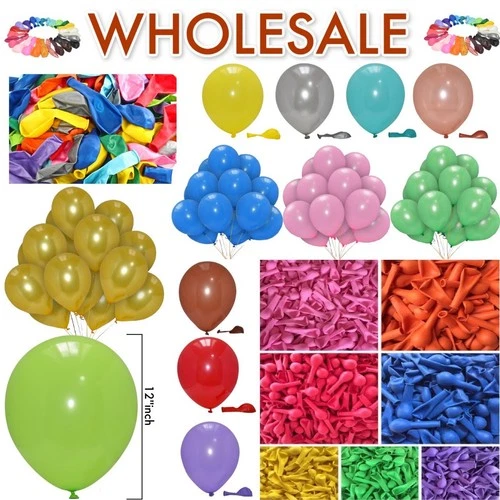 WHOLESALE BALLOONS 100-5000 Latex BULK PRICE JOBLOT Quality Any Occasion BALLONS