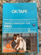 OKTAPE ORIGINAL Kinesiology Tape PRO, 2inch x16.4 FT 5CMx5M 2 Rolls.