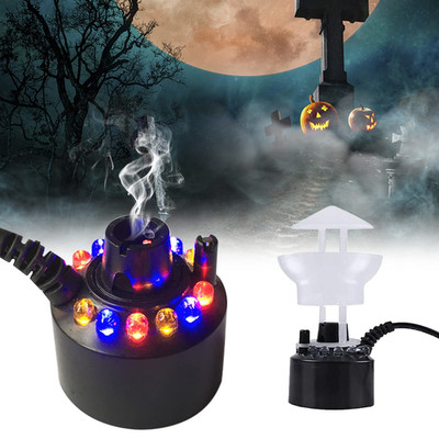 Ultraschall Nebelmaschine Wasser-Diffusor für Teich und Halloween 12 LED Farbwec