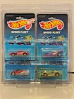 4 Vintage HOT WHEELS * SPEED FLEET * Sealed Cards 1988 * BLOWN CAMARO Z-28 +++