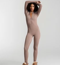 VS PINK Winter Seamless Long Sleeve Jumpsuit Size Large